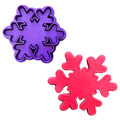 Schneeflocke Weihnachten Ausstecher und Stempel Fondant Cupcake Glasur Plätzchen Charles