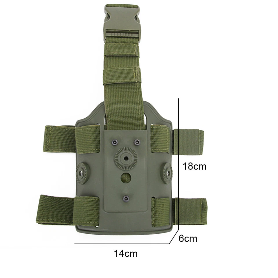 Plataforma táctica para pistola de pierna para Glock 17 Beretta M9 1911 estuche para pistola de muslo Foto 2 de 4