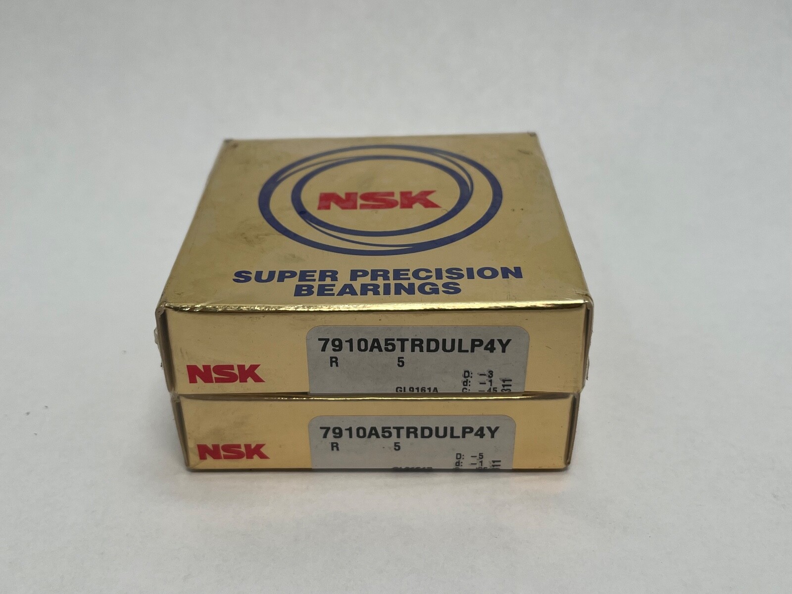 NSK 7910A5TRDULP4Y Bearing 50x72x12 mm 7910-A5-TR-DUL-P4Y 71910 England 2 pcs