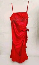 BLONDIE NITES Red Formal Cocktail Dress, Juniors Size 7