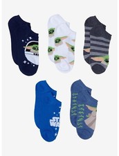 Star Wars The Mandalorian Cartoon Grogu Sock Set - 5 Pair