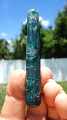 #ad Awesome Green EMERALD Quartz Crystal Polished MASSAGE Wand For Sale $75.00