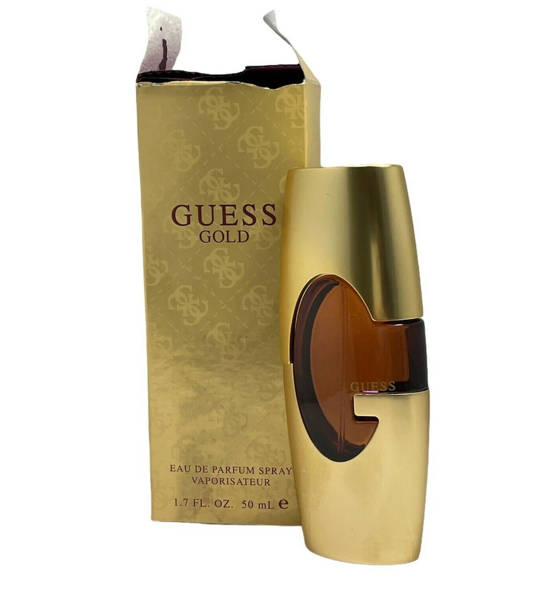 Guess Gold Eau De Parfum Spray For Women 1.7fl.oz. 50ml New Damaged Box