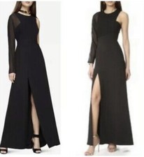 NWT BCBG MAXAZRIA CHEYENNE ONE SHOULDER FRONT SLIT GOWN/ MAXI DRESS SZ 4 400