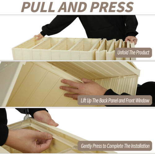 Foldable Shoe Rack, Large Shoe Storage with Magnetic Clear Door - Picture 3 of 9