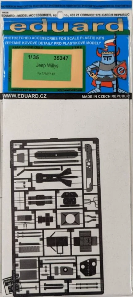 Tamiya 35219 1:35 Willys Jeep + DEF Model 350004 Sagged Wheels + Eduard 35347... - Immagine 2 di 4