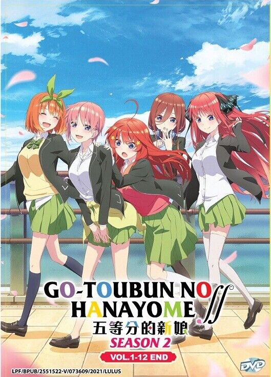 ANIME DVD~ENGLISH DUBBED~Go-toubun No Hanayome Season 1+2(1-24End