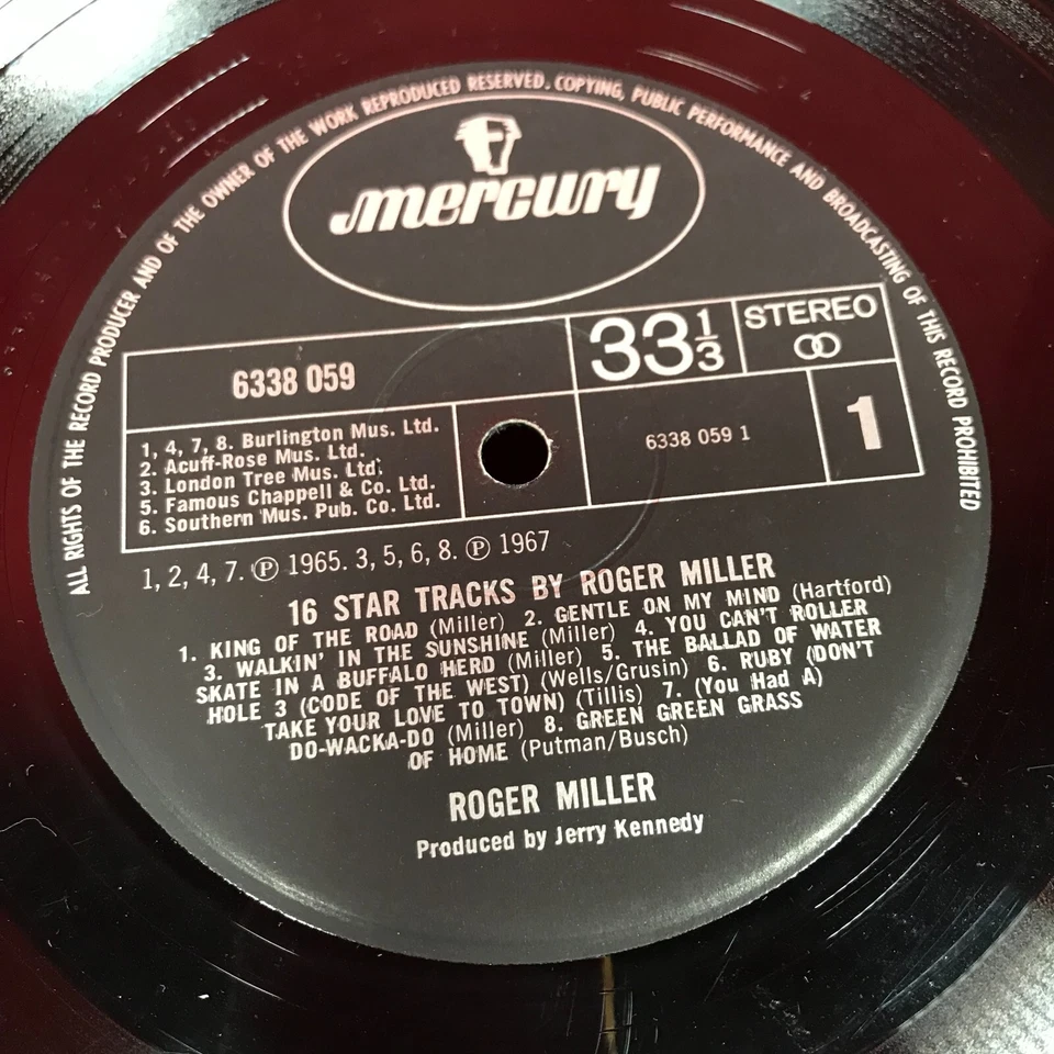 ROGER MILLER 16 Startracks 1966 UK vinyl LP best of King Of The Road ruby home ~ - Image 3 of 4