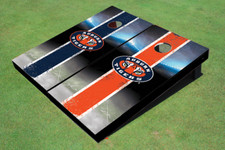 Auburn University "Tiger Eyes" Field Long Strip Alternating Themed Cornhole Boar