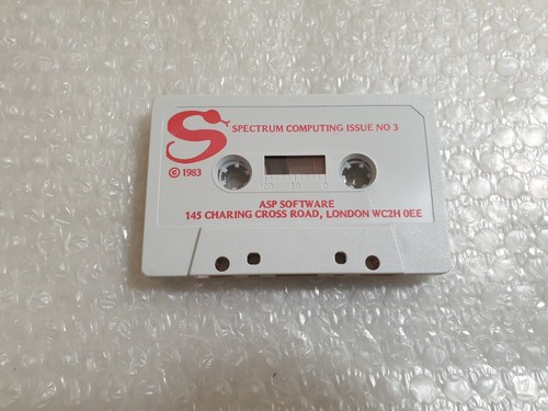Spectrum Computing Issue 03 Cassette - ASP - Sinclair ZX Spectrum 1️⃣🟩