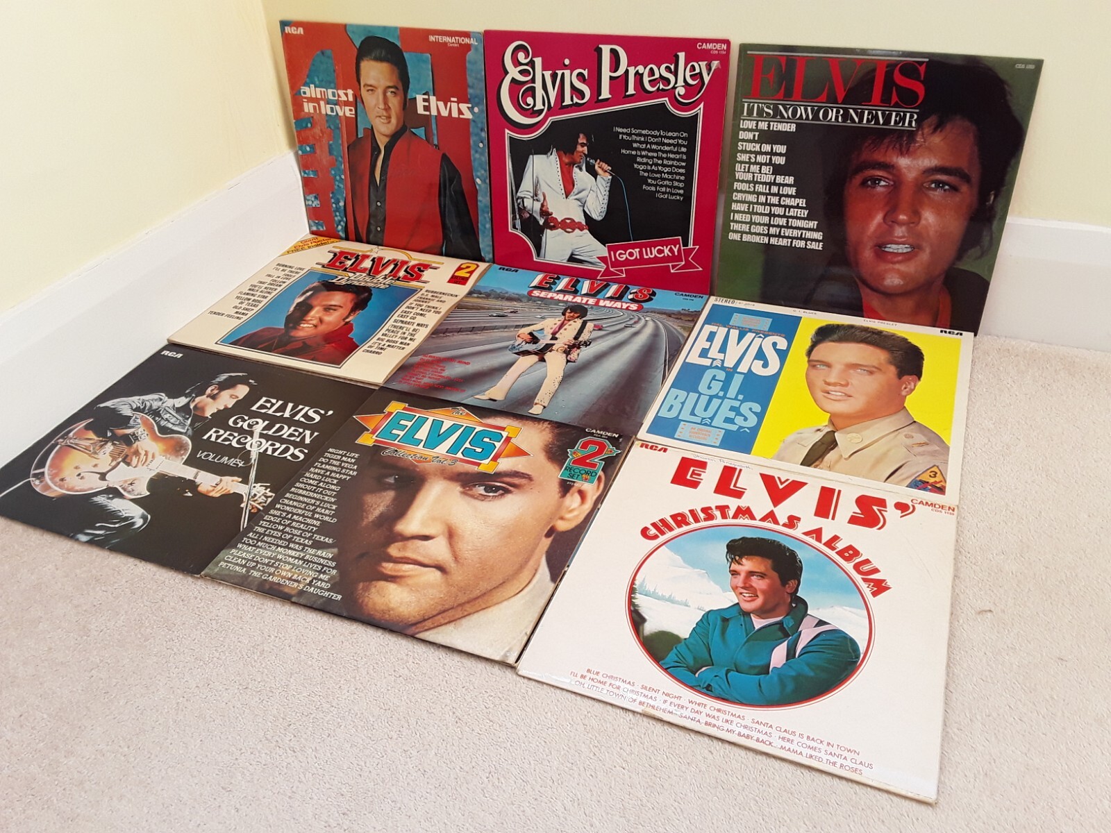Elvis Presley Vinyl LP Records x 9 Job Lot 1970's eBay
