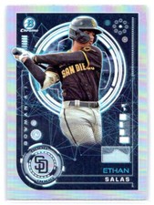 2024 Bowman - Chrome Prospects Refractors #BAI-14 Ethan Salas Bowman A.I.