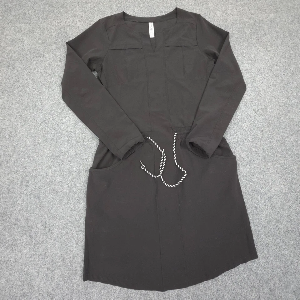 Vestido Freedom Trail para mujer XSMALL negro mini manga larga ligero talla XS Foto 3 de 4