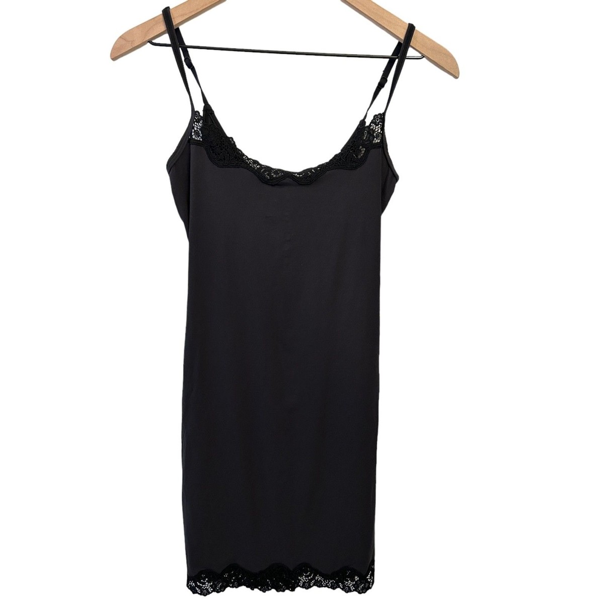 skims fits everybody corded lace slip dress FITS EVERYBODY LACE SLIP DRESS | ONYX