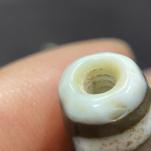 Old Tibetan Nepalese Himalayan Ancient 3 eye Old Dzi Talisman Beads Amulet abc - Foto 13 di 15