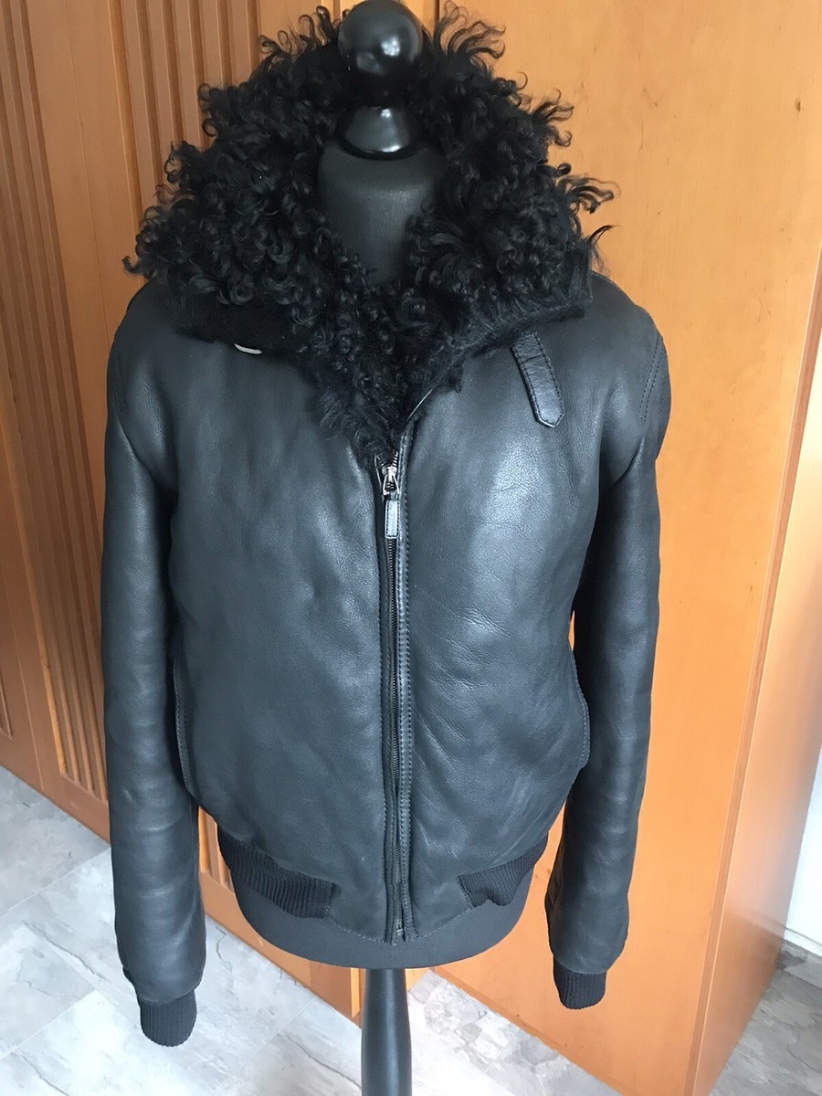 GUCCI TOM FORD HERREN LEDERJACKE MANGOLIAN SHEARLING Jacket 50