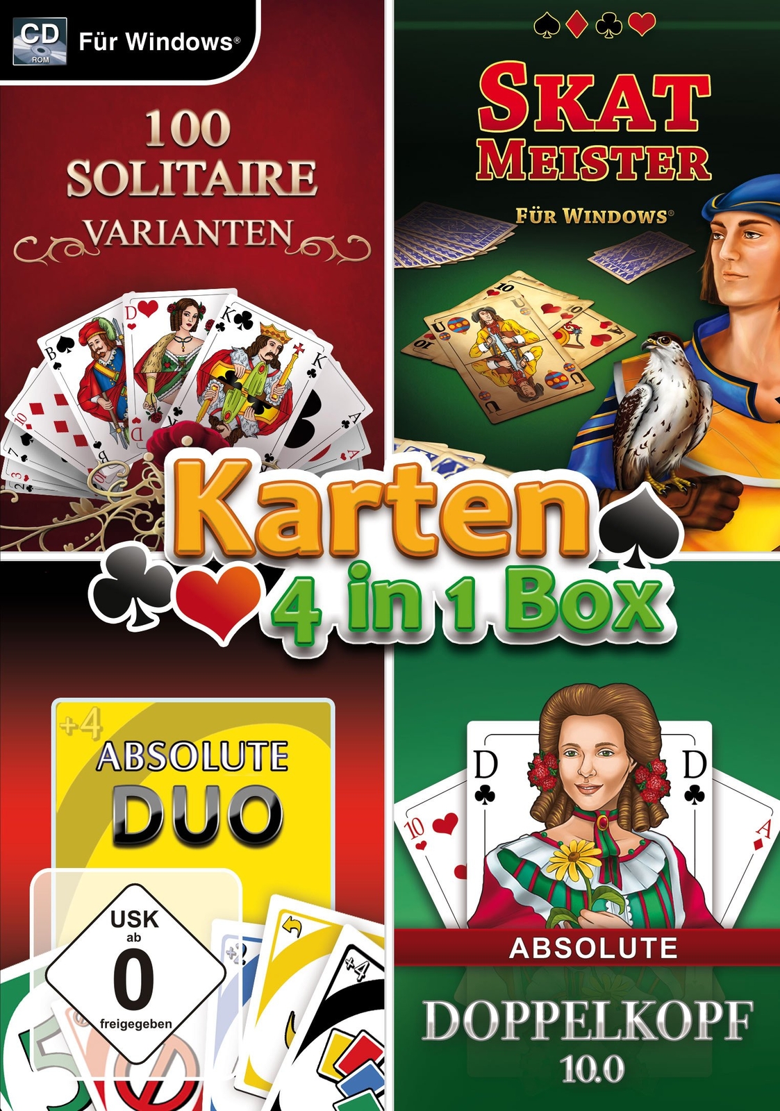 Karten - 4in1 Box. Für Windows Vista/7/8/8.1/10 (PC)