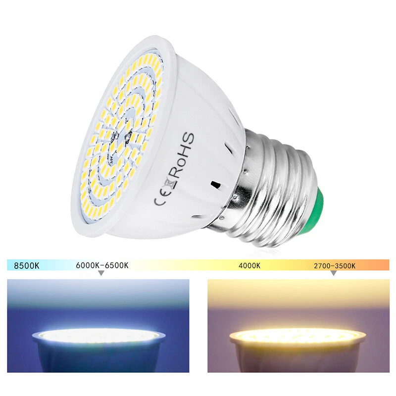 LED Plant Grow Light Bulb Greenhouse Indoor Veg Flower Plant Lamp 48/60/80LEDs - Image 4 of 4
