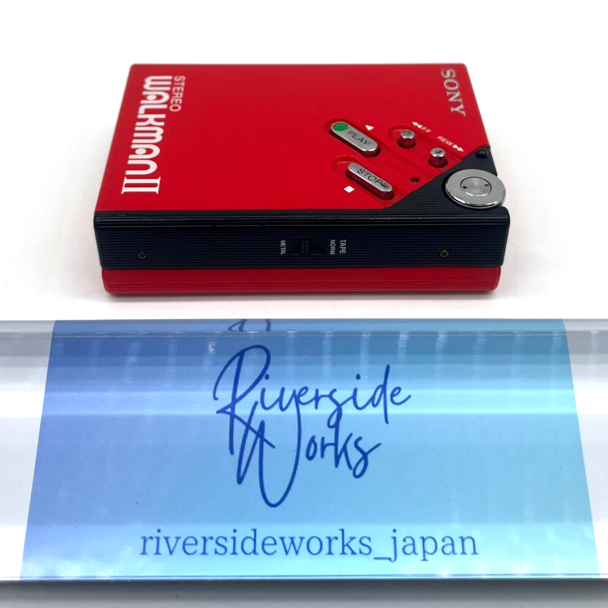 SONY WALKMAN II カセットプレーヤー レッド Sony Walkman II Red WM-2 Portable Cassette Player