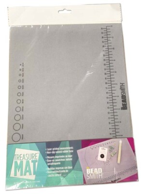12.5 x 9.25 Inch Non-slip Rubber Backed Treasure Bead Mat 
