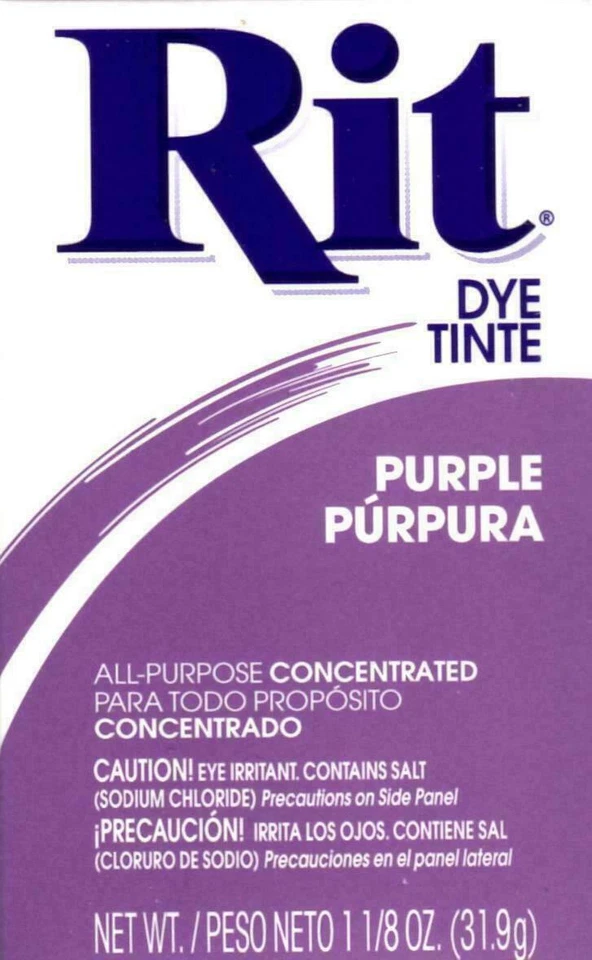 Rit All Purpose Fabric POWDER Dye Tinte - Purple