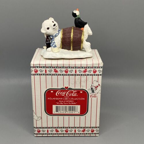 Coca-Cola Polar Bear Cubs Collection “It’s My Turn To Hide” Figurine