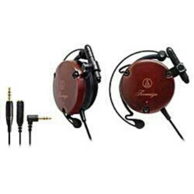Audio Technica ATH-EW9 Ear Fit Clip-On Headphones Wood Housing