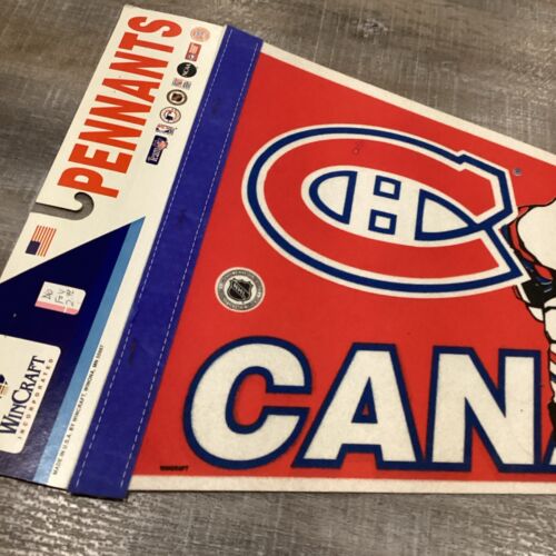 Vintage Montreal Canadiens Full Size Pennant Flag - Picture 2 of 7