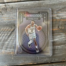 2020-21 Obsidian Tunnel Vision Electric Etch Purple /75 Jayson Tatum Celtics