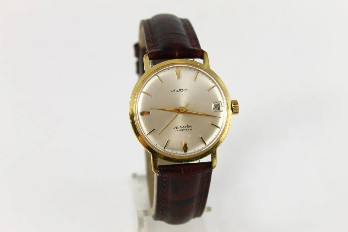 1960 s RHODOS Autorotor Automatic Ultramatic CALENDAR 25 J German Watch