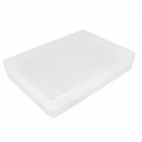 5 x A4 Clear Plastic Craft Storage Boxes With Lids 312mm x 225mm x