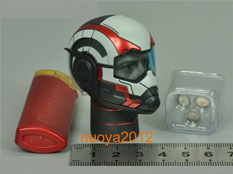 Hottoys 1:6th MMS537 Tony Stark homem capacete cabeça modelo para boneco masculino 12" - Imagem 3 de 4