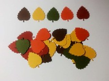 AUTUMN FALL LEAVES LOT OF 200 CONFETTI DIE CUTS EMBELLISHMENTS SCRAPBOOKING 566