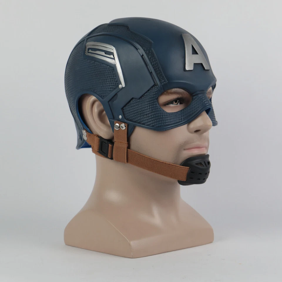 Cosplay Captain America Mask Revengers Endgame Mask Superhero Halloween Helmet - Image 3 of 4