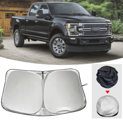 For Ford F250 2020 Windshield Sun Shade Front Window Cover Car Visor Foldable