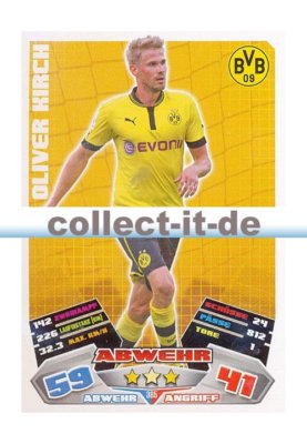 Match Attax 12/13 - 385 - OLIVER KIRCH - Borussia Dortmund