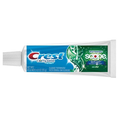 Crest Multi-Benefit Fluoride Toothpaste Whitening & Scope Minty 6.2 oz Pack of 6