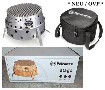 * Org.  Petromax  Atago Kohle - Grill / Ofen mit Transporttasche * NEU/OVP *