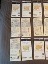 vintage aeronautical charts Seattle and some LA, SD lot of 20