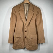 Andrisen Morton Sport Coat Blazer Two Button Beige Camel Hair Men s Size 38-40