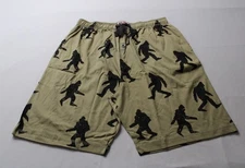 Lazy One Men's Drawstring Waist Bigfoot Graphic Pajamas EJ3 Green Large NWT