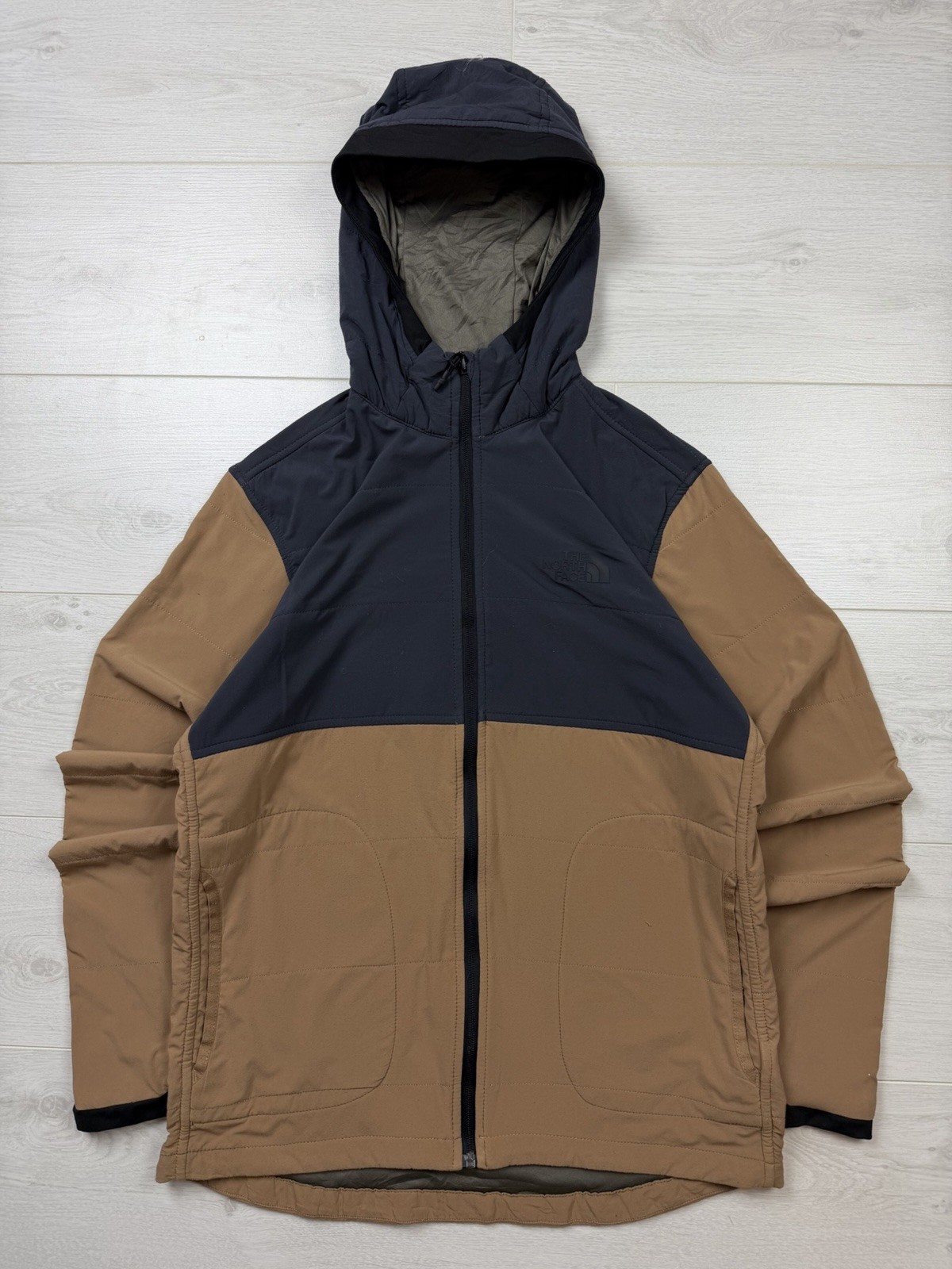 The North Face Fleece Men’s Hooded Small Logo Full Zip-up Hiking Jacket