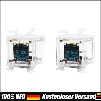 ESP8266 Mini Electronic Clock DIY Kit 0.96 Inch OLED Display Soldering Project