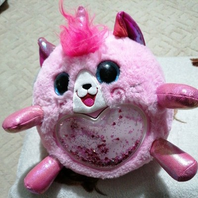 Zuru Rainbocorns Einhorn Katze Überraschung Plüsch - rosa Glitzerherz - 10 Zoll mit Flügeln