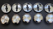 Complete Set Of 5 Kitchen Aid Knobs W10643306 And Bezels W10785119