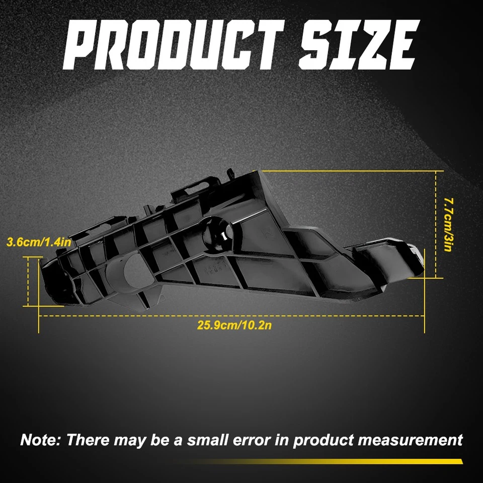 Soporte de parachoques delantero derecho izquierdo apto para 2014-16 Lexus IS250 IS300 IS350 IS200t 2-20X Foto 2 de 4