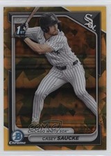 2024 Bowman Chrome Draft Sapphire Edition Gold 10/50 Casey Saucke II 0lj0
