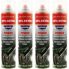Presto Bremsenreiniger Power Teilereiniger Fettlöser 4x 600ml mit mehr Druck