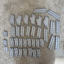 Thomas And Friends Lot Of Gray Grey Train Track Replacement Parts Pieces Silver