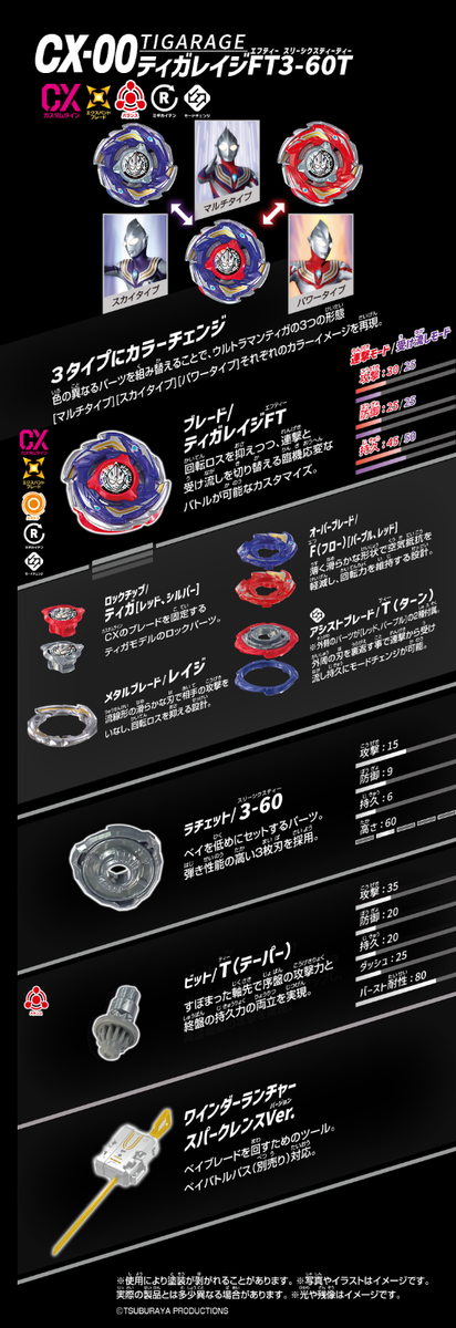 Buy Pre Order BEYBLADE X CX-00 Tiga Rage FT3-60T JP